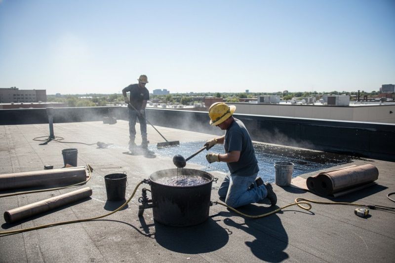 Flat Tar Roof Repair