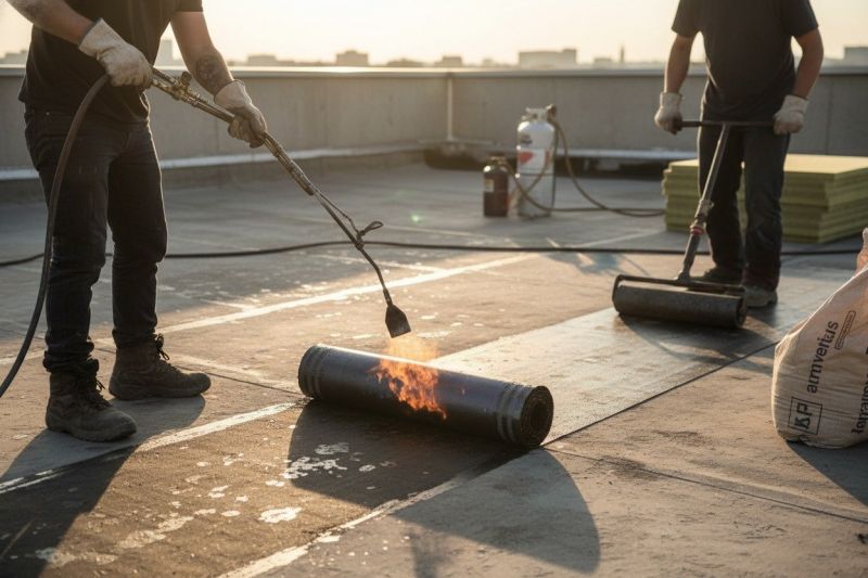 Flat Tar Roof Repair
