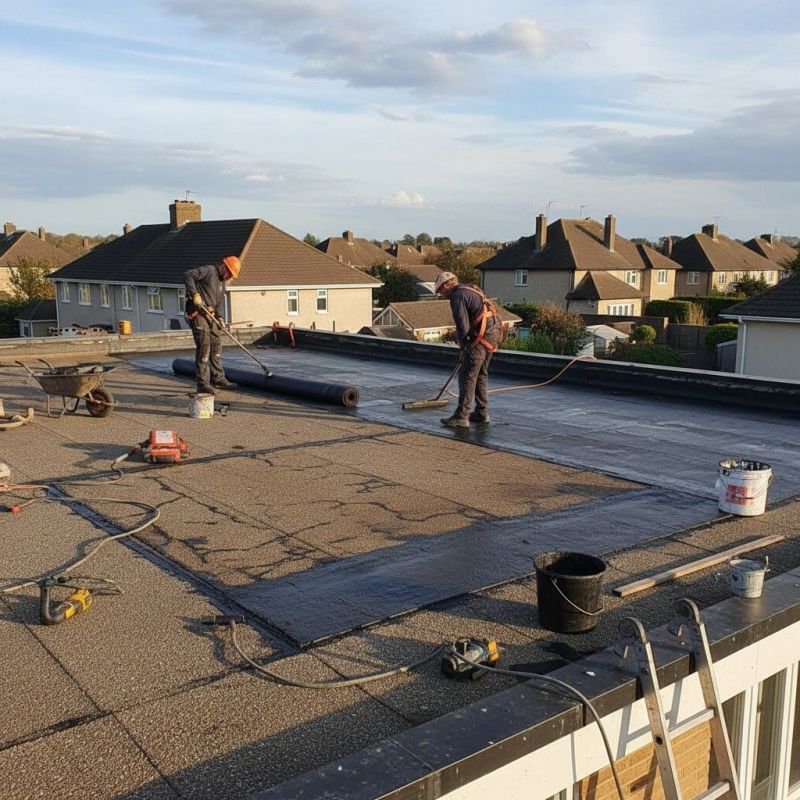 Flat Tar Roof Repair