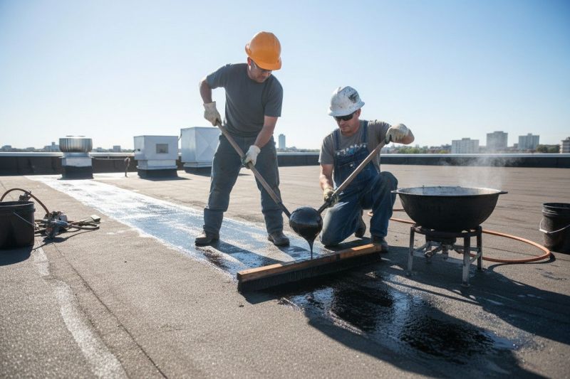 Flat Tar Roof Repair