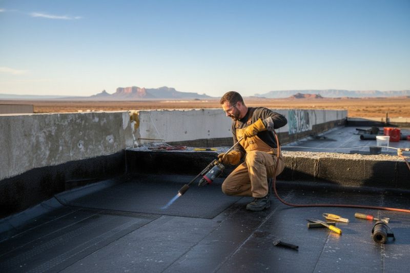 What To Expect During A Professional Tar Roof Torchdown Repair